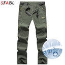L-5XL Summer Men's Outdoor Hiking Pants Quick Dry Travel Trousers