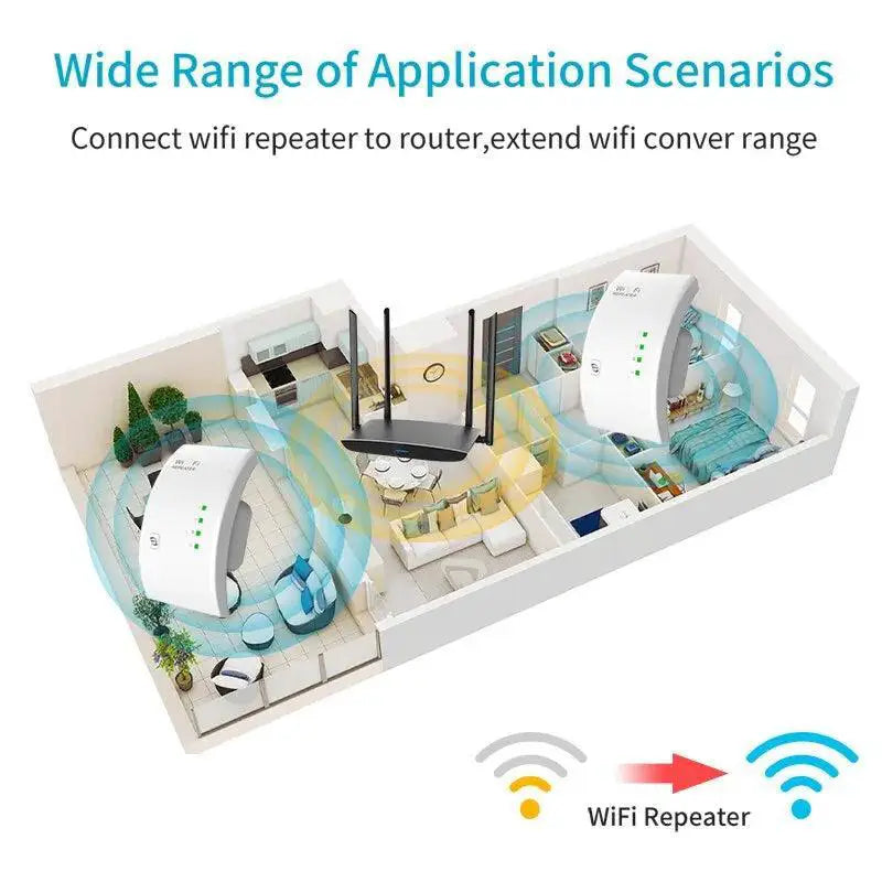 PIXLINK 300Mbps WiFi Extender Lightning Fast Internet Boost