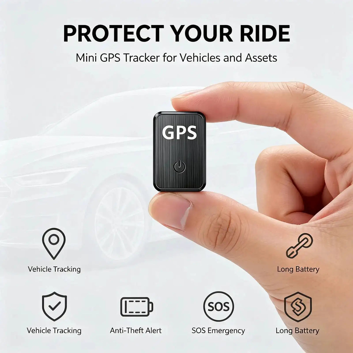 Mini GPS Tracker, Hidden ‑Time GPS Locator Y7 Standby — product view 1