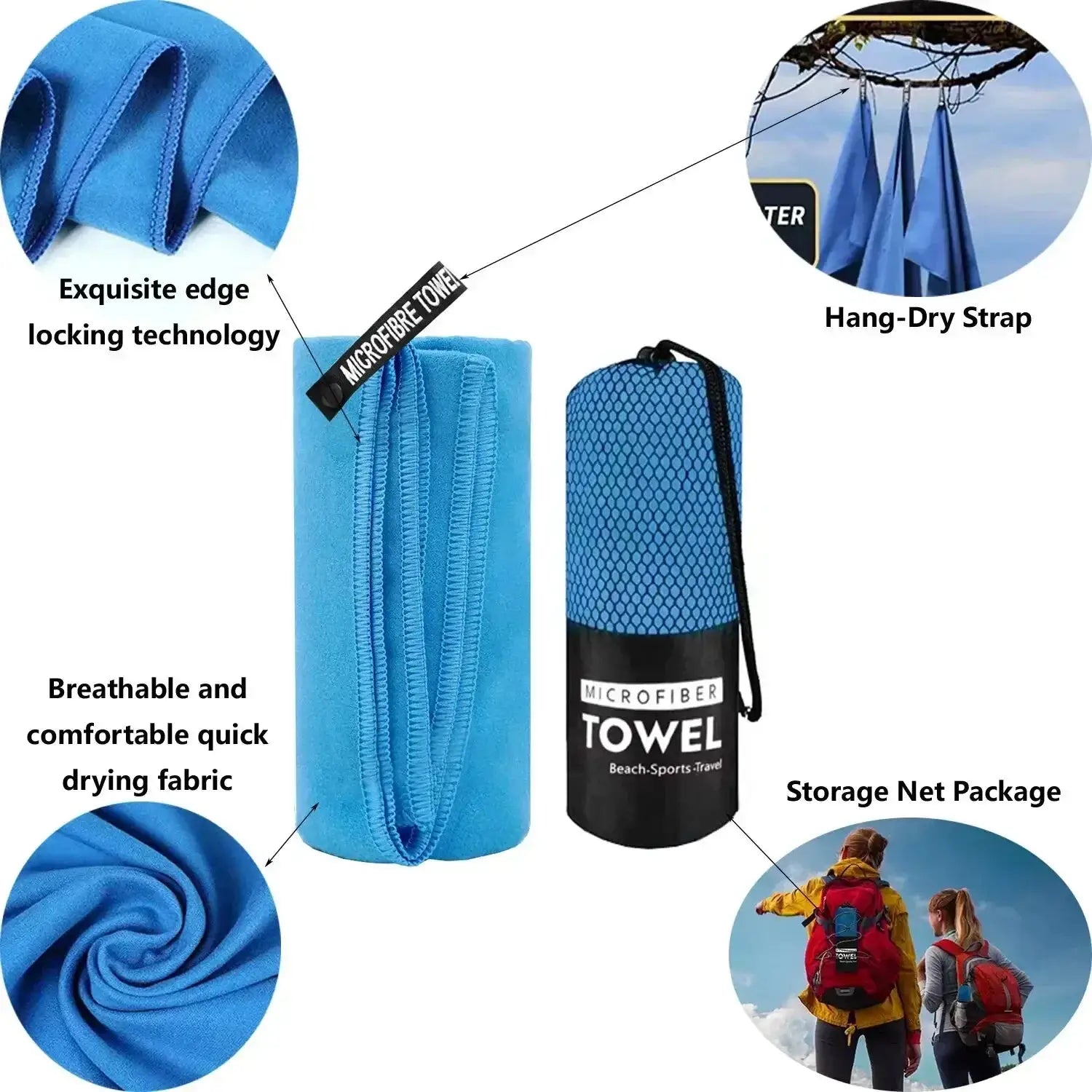 Ultra Absorbent Quick Dry Microfiber Towel for Sports