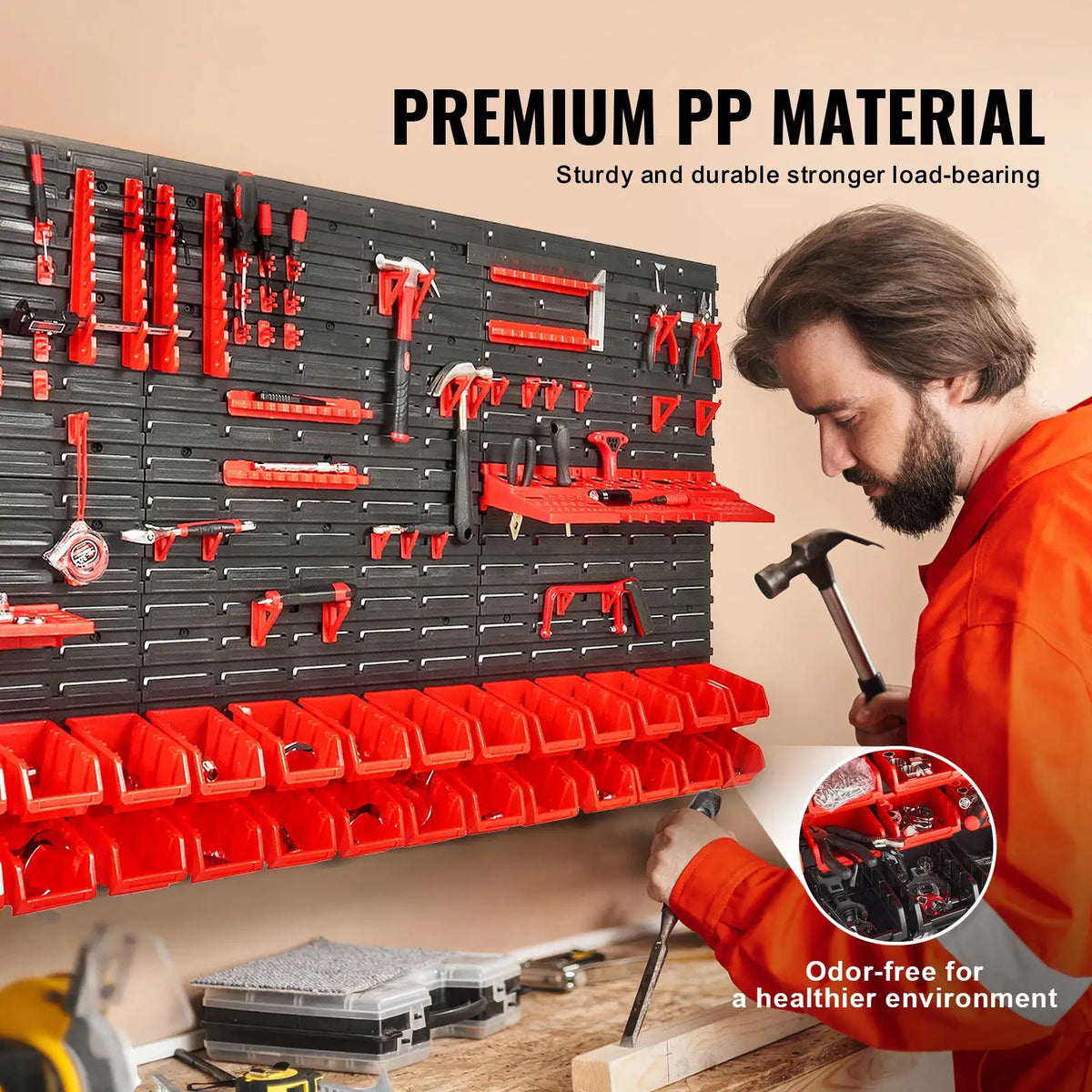 Wall Mounted Plastic Parts Rack — product image 2