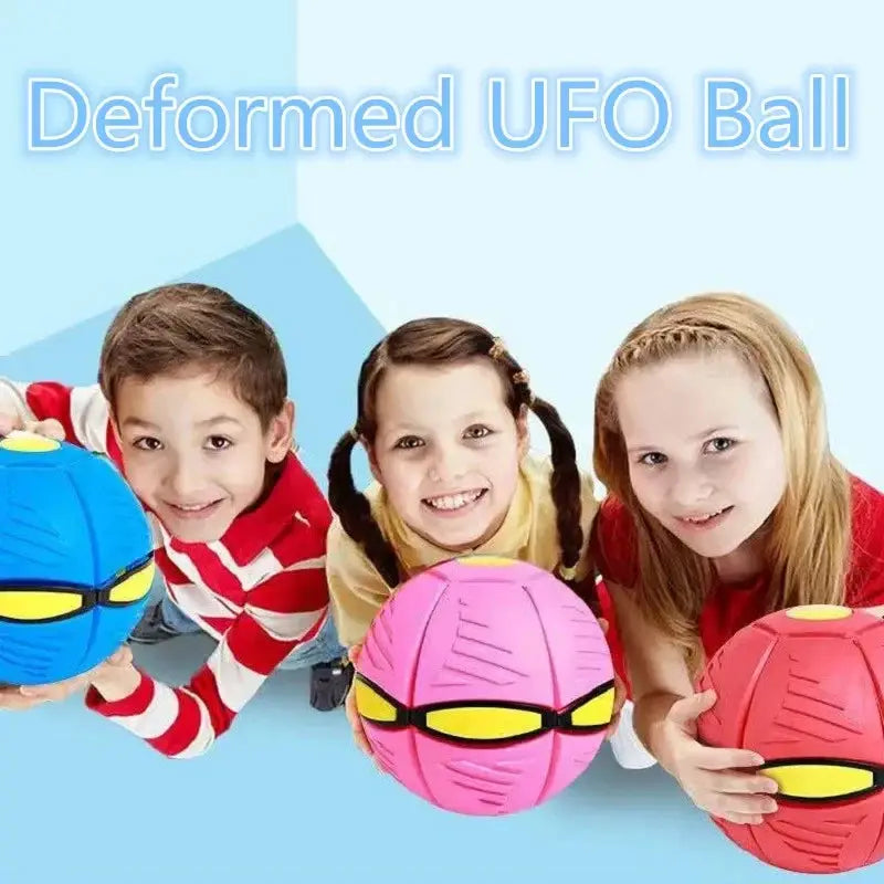 Kids Flat Throw UFO Disc Ball Outdoor Flying Toy Gift