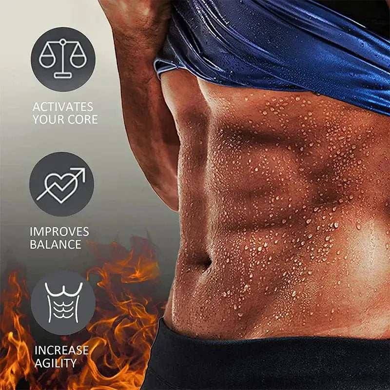 Men Waist Trainer Trimmer Sweat Belt For Slimming Workout