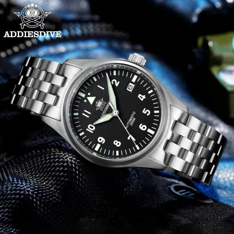 Addiesdive Mens Elegant Automatic Mechanical Watch Timepiece