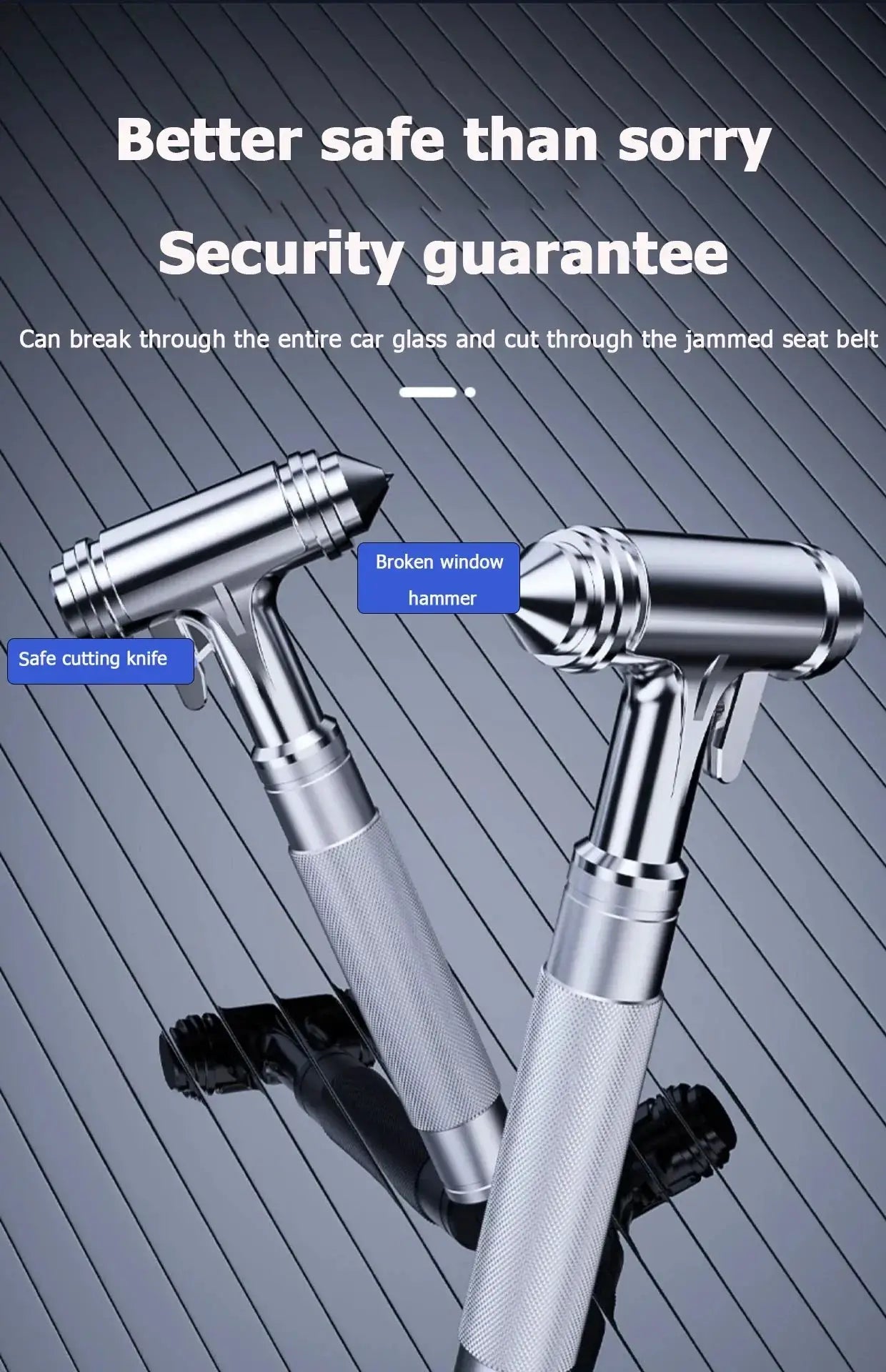 Emergency Aluminum Alloy Safety Hammer With Window Breaker