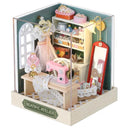 Kids Wooden Dollhouses Kit: Creative Roombox Toy Set