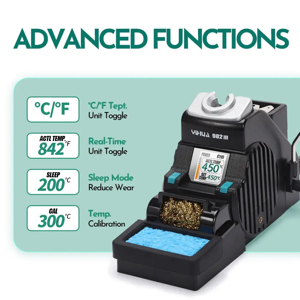 YIHUA 982-III C115 C210 C245 Soldering Iron Precision Soldering Station Control Temperature Welding Rework Station