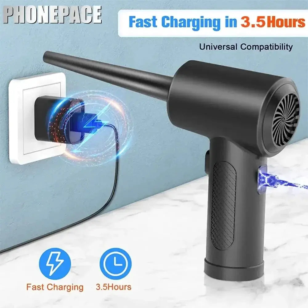 50000 RPM Wireless Compressed Air Duster Portable Cleaner