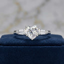 Classic Heart Shape Moissanite Ring