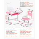 Adjustable Kids Study Desk Set