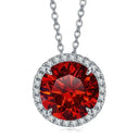 Moissanite Pendant Necklace in Sterling Silver Carat Classic