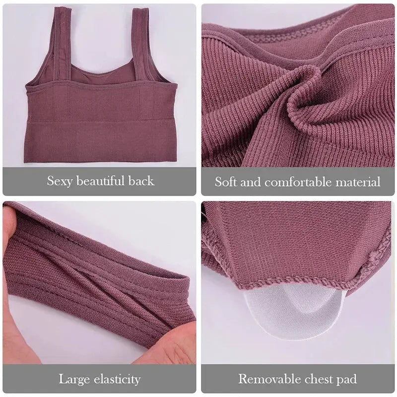 Seamless Shockproof Yoga Bra For Women Breathable Crop Top - OurLum.com
