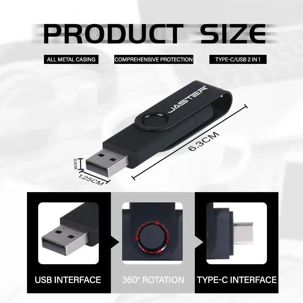 Jaster Type C USB Flash Drive High Speed Pen Drive Business
