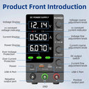 Adjustable Lab Power Supply - Usb Fast Charge