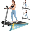 Adjustable Incline Walking Pad With Handle Non Slip Grip 500 Lb