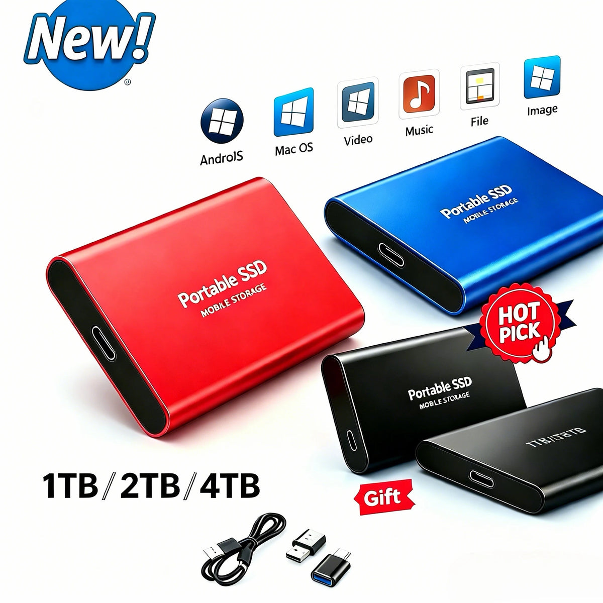 Portable Computer External SSD Drive