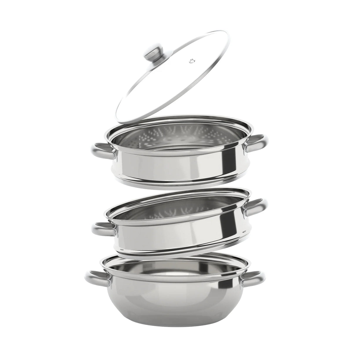 Stainless Steel Steam Cooker Multi-Function Tier Steamer Pot — product view 6