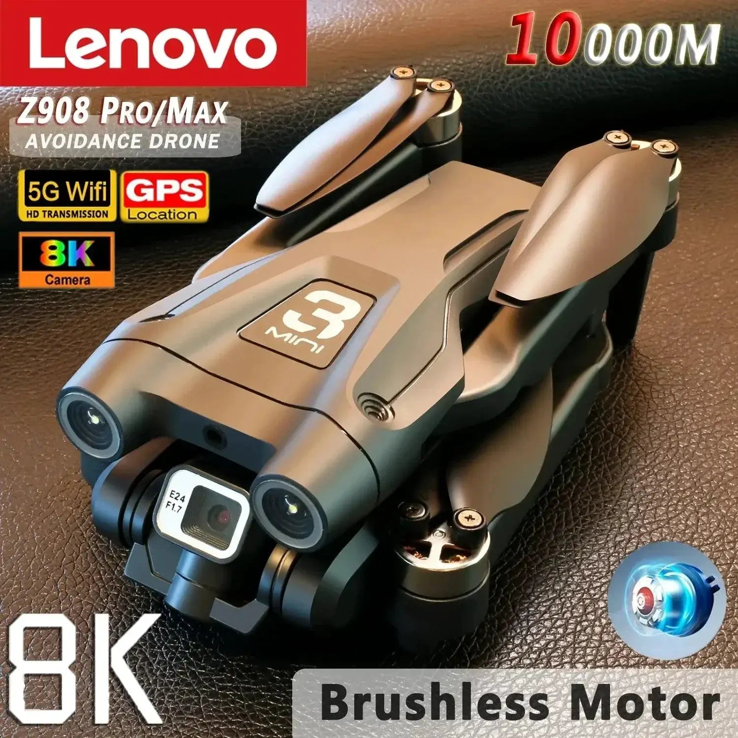 Z908Pro Max Drone Dual HD Camera Aerial Package Experience