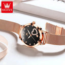 Olevs Stainless Mesh Womens Watch