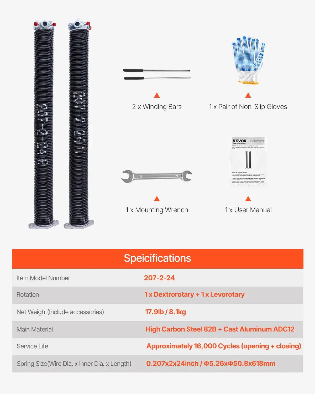 Premium Torsion Garage Door Springs — product image 15