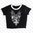 Graphic Harajuku Dress for Punk Women