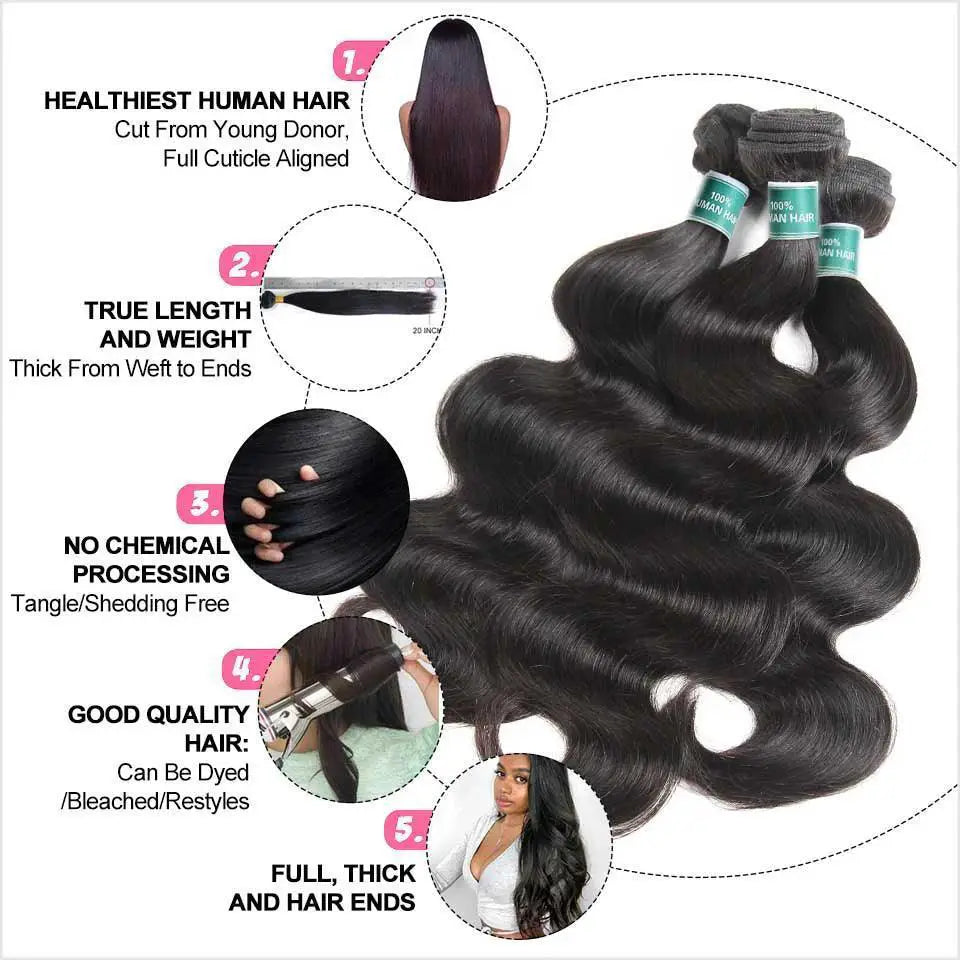 Ali Grace Brazilian Remy Body Wave Hair Extensions Luxe