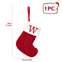 Personalized Snowflake Knit Christmas Stocking Joyful Decor