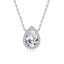 Sterling Silver Moissanite Pendant