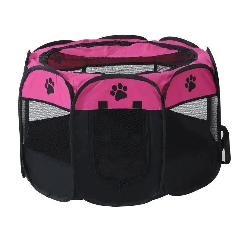 Foldable Outdoor Cat Tent for Summer Use — Coffee