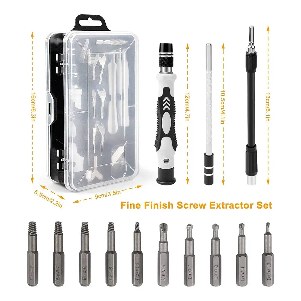 25/115/135/140 in1 Screwdriver Set Magnetic Torx Phillips Screw Bit Kit With Electrical Remover Wrench Repair Phone PC Tools