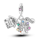 Charm Silver Plated Pendant Beads