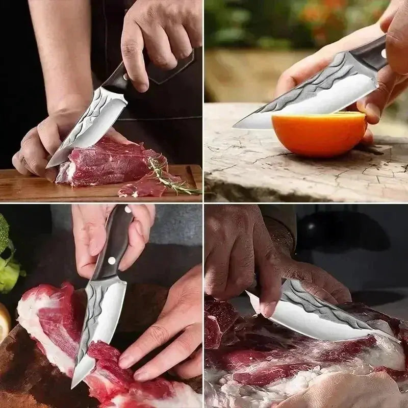 Handcrafted Stainless Steel Boning And Chef Knife Set - OurLum.com