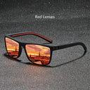 Unisex Vintage Square Polarized Sunglasses UV400 Protection