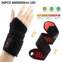 Red Light Cordless Heated Ankle Massager 660nm 40 LED Beads, Vibration Massage Foot Hand Wrap,Ankle Wrist Neck Brace for Choose