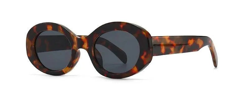 Luxury Vintage Oval Sunglasses for Women with UV Protection