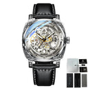 Glenaw Stainless Steel Automatic Watch for Modern Men Luxury