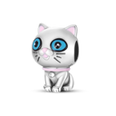 Cat Collection Silver Charm Bead