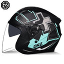 ORZ-705 Latest High Quality Motorcycle Helmet Half Covering Dual Lens Cascos para Motos Male Female Couple Capacetes de Moto