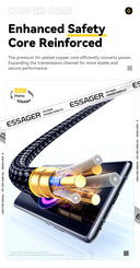 Essager USB Type C To USB C Cable 100W 5A PD Fast Charging