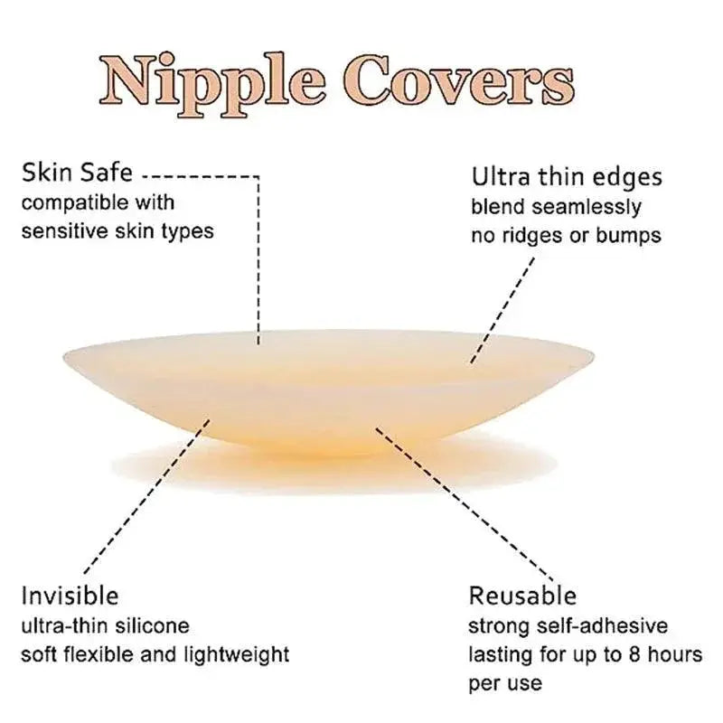 Traceless Silicone Nipple Covers for Seamless Comfort