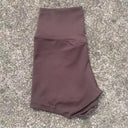 Plus Size High Waist Yoga Shorts - Stretchy