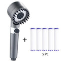 3 Modes High Pressure Shower Head with Filter for Home Spa