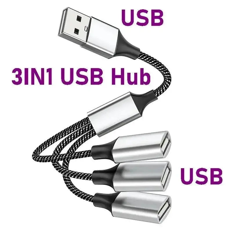 USB Type C Hub 4 Port Splitter For Fast Data Transfer