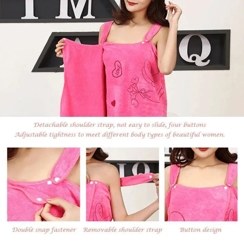 Ultra Fast Drying Wearable Bath Towel For Stylish Women