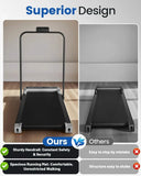Quiet Under Desk Walking Pad Treadmill With Incline And Handrail