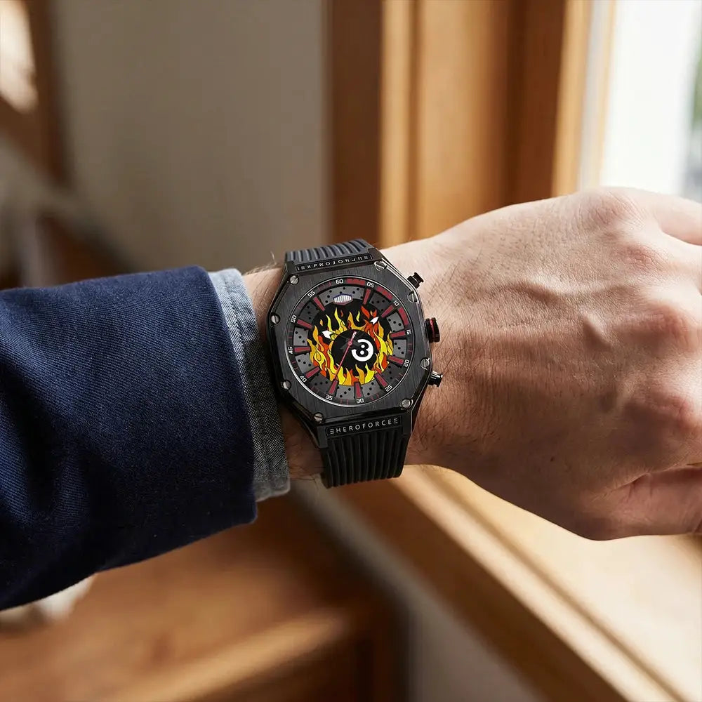 Dual Display Men Led Silicone Watch — product image 4