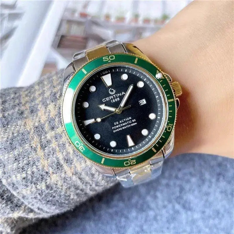Luxury Stainless Steel Sports Watch For Business Elegance