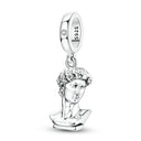 Silver Charm Pendant Celtic Dragon