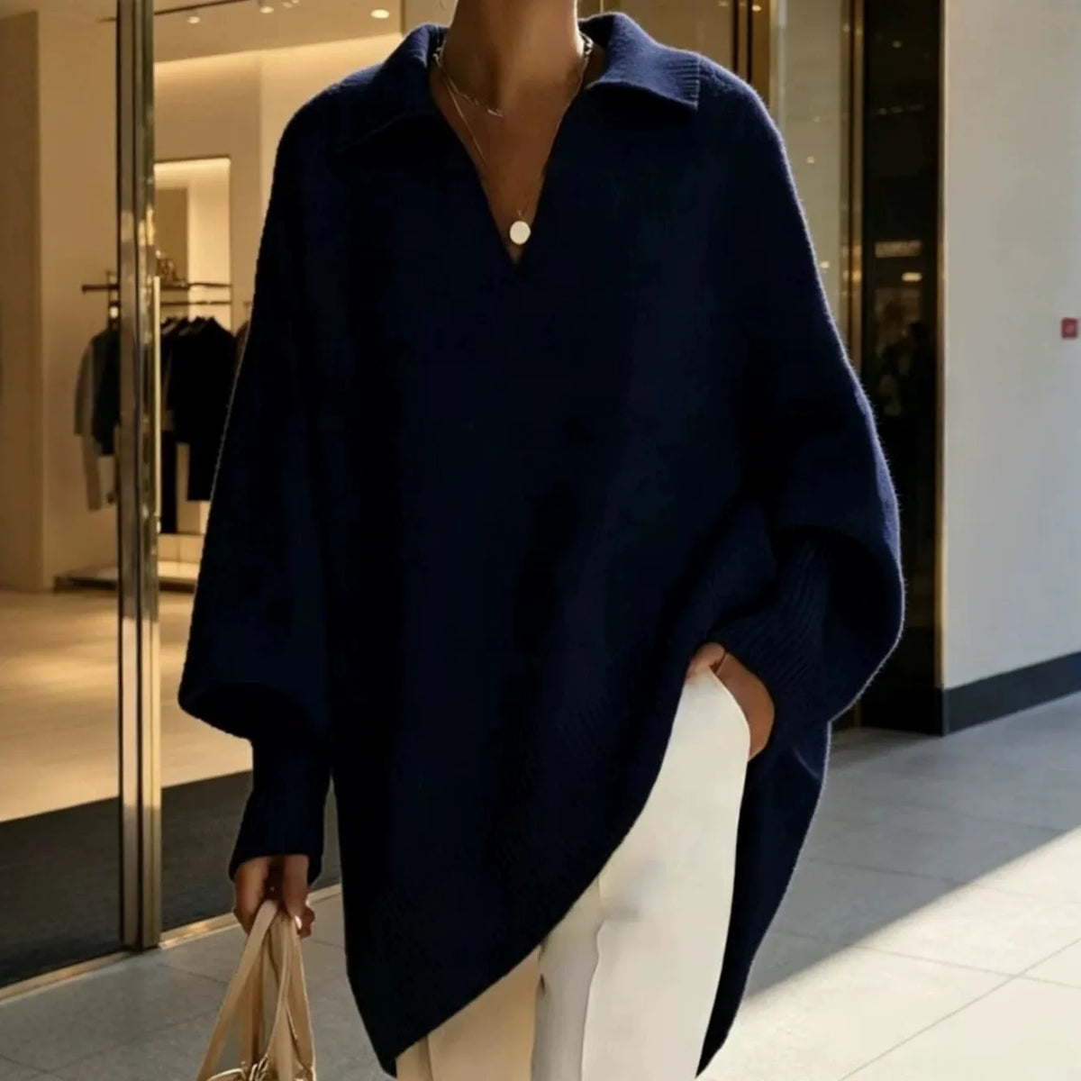 Loose Long Sleeve Pullover Sweater