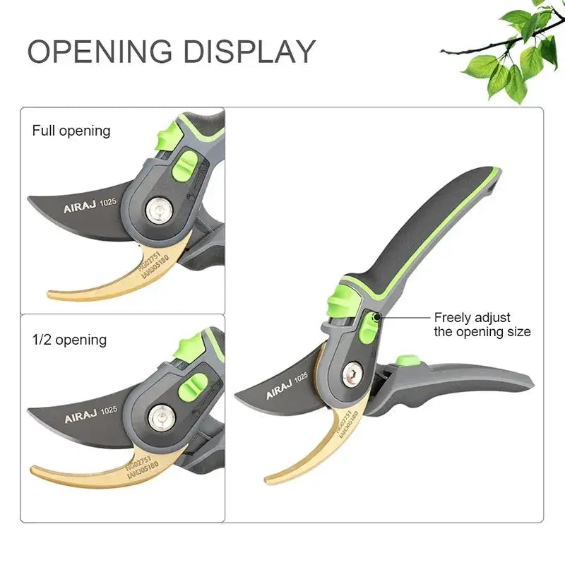Airaj Plant Trim Garden Pruning Shears Set For Horticulture